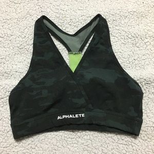 Alphalete Surface Wrap Camo Bra